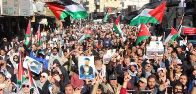 مسيرات حاشدة في المدن الأردنية تضامناً مع غزة
