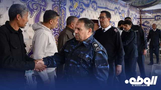مديرية أمن بنغازي تعزي أسرة الفقيد “فرج المغربي”