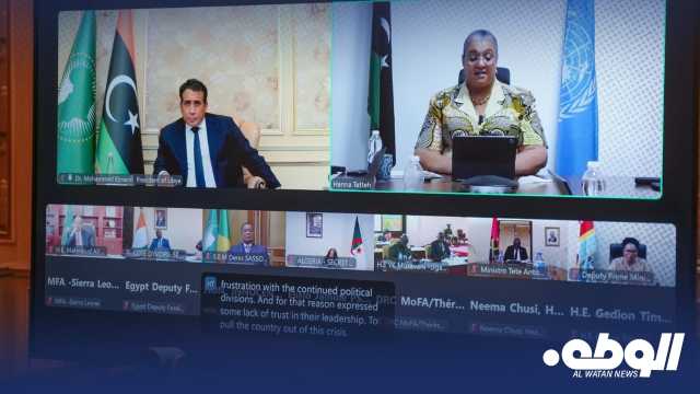 “المنفي” يشارك في قمة مجلس السلم والأمن الإفريقي حول ليبيا