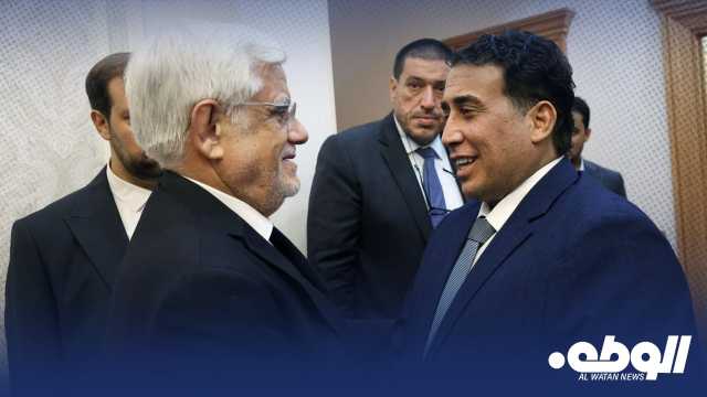“المنفي” يناقش سبل تعزيز العلاقات مع رئيس الجمهورية الإسلامية الإيرانية