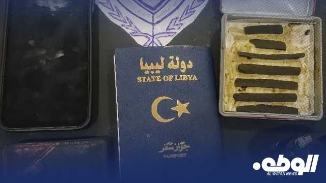 جهاز مكافحة المخدرات يضبط شخصاً بحوزته مادة الحشيش في أجدابيا
