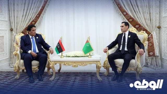 “المنفي” يناقش مع رئيس جمهورية تركمانستان سبل الارتقاء بالعلاقات الثنائية إلى مستوى الشراكة الاستراتيجية