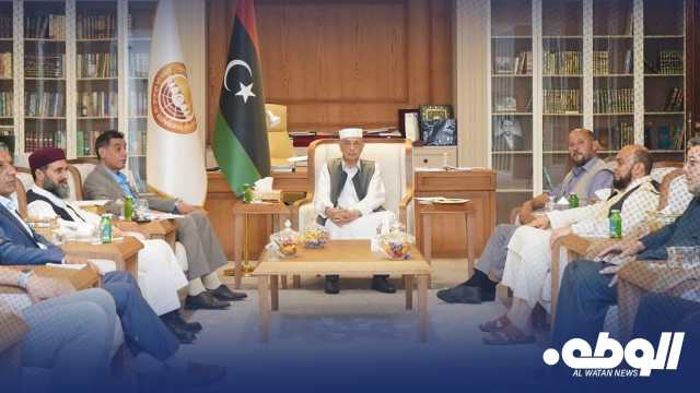 “عقيلة صالح” يبحث مع نواب برقة مستجدات الأوضاع السياسية ودعم مشاريع الإعمار