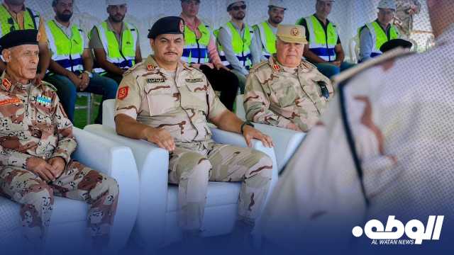 الفريق الركن “صدام حفتر” يضع حجر الأساس لمشروع القيادة العامة بسبها