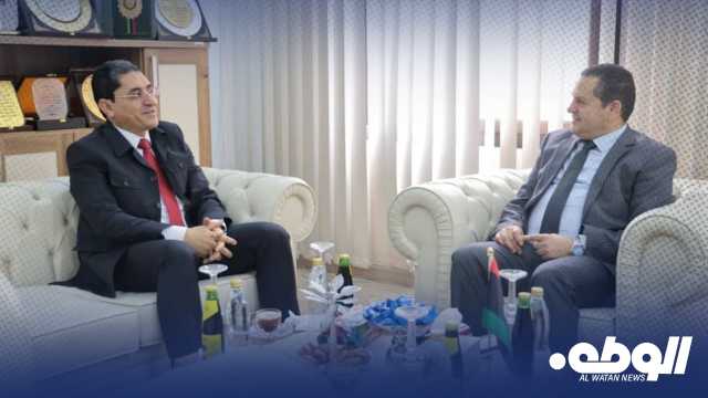 “أرحومة” و”الحويج” يبحثان تعزيز التعاون المشترك ودعم جهود الحكومة في التنمية