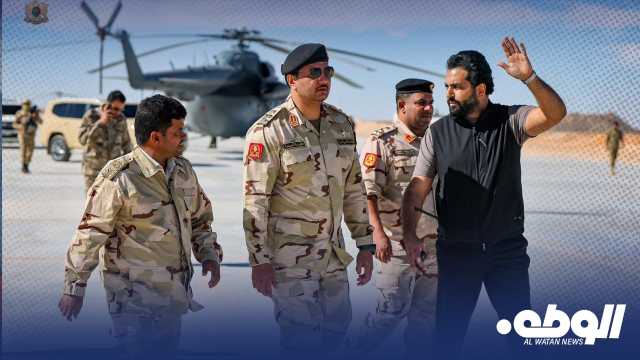 الفريق أول ركن “صدام حفتر” يضع حجر الأساس لمشروع إنشاء مطار الشويرف الدولي