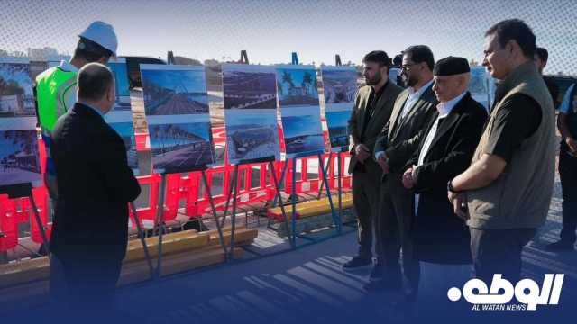 المستشار “صالح” و”حماد” يطلّعان على سير العمل بمشروع منطقة جليانة رفقة المهندس “بلقاسم حفتر”