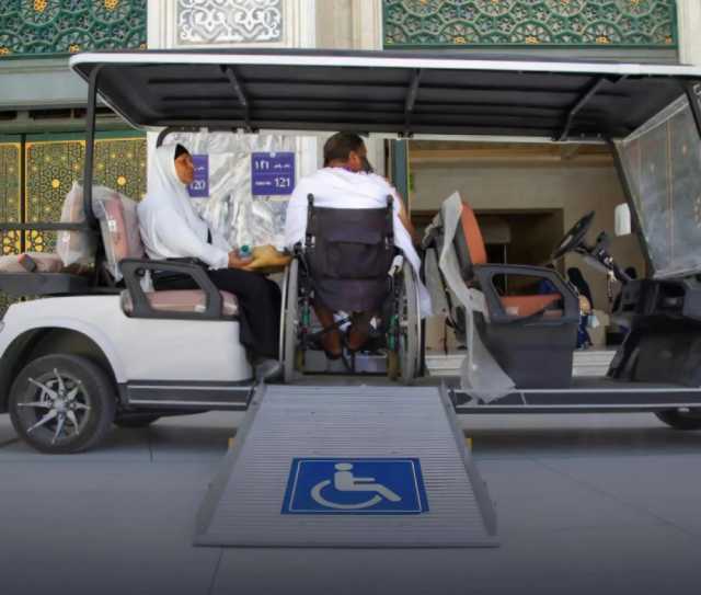 مساحات مخصصة وعربات.. خدمات متكاملة للتيسير على الحجاج ذوي الإعاقة