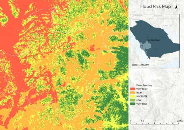 نماذج 'SWMM' و'GIS' لدراسة مخاطر الفيضانات في مكة المكرمة