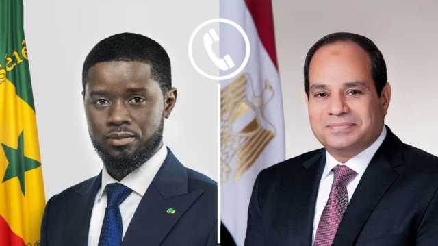 الرئيس المصري يناقش التطورات الإقليمية مع نظيره السنغالي