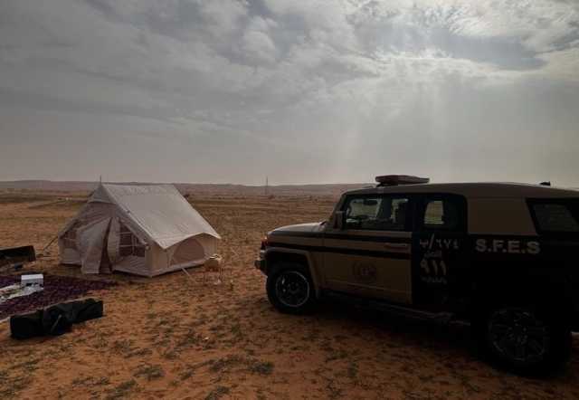 ضبط مواطن لارتكابه مخالفة التخييم بمحمية الملك عبدالعزيز الملكية