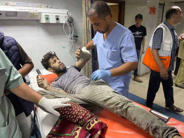 شهيد و3 إصابات في طواقم الهلال الأحمر الفلسطيني في خان يونس