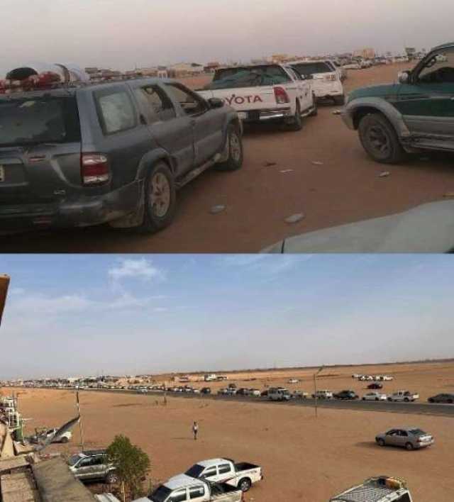 ازدحام شديد في منفذ الوديعة الحدودي مع السعودية.. طابور طويل وآلاف المسافرين عالقين بلا خدمات ”فيديو”