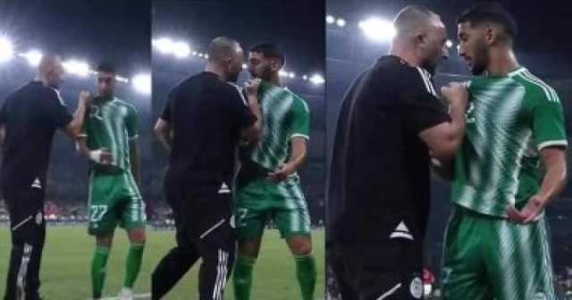 واقعه مثيره للجدل بين المدير الفنى و الاعب بن رحمة