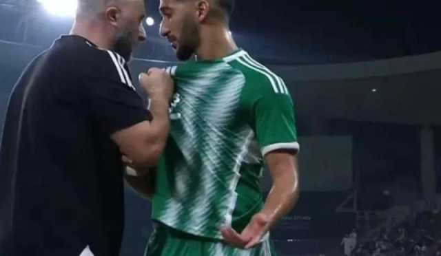 ماذا علق بلماضي على مشادته مع بن رحمة في ودية مصر؟
