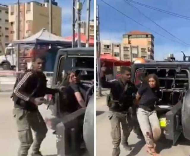 أول صورة للمجندة الإسرائيلية بعد تحريرها من كتائب القسام في قطاع غزة