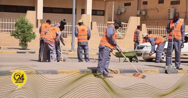 الحكومة الليبية تطلق حملة تنظيف موسعة في سبها بعد الأمطار الغزيرة بالمدينة
