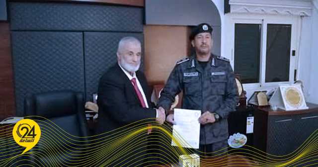 تسليم إدارة جهاز الشرطة الزراعية بالحكومة الليبية للواء فوزي المريمي