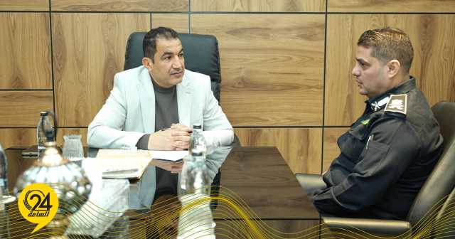 أبوزريبة يناقش مع رئيس جهاز مكافحة الجرائم المالية آلية اعتماد الهيكل التنظيمي للجهاز