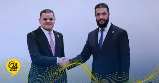 لأول مرة.. الدبيبة يلتقي الرئيس السوري أحمد الشرع في تركيا  