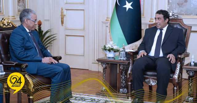 المنفي يستقبل سفير موريتانيا بمناسبة انتهاء مهامه في ليبيا