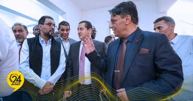 «مسعود» يشارك في جولة تفقدية لمتابعة مشروعات الإعمار في براك الشاطئ
