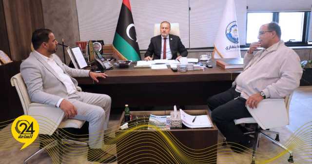 مدير إدارة شؤون الجامعات يبحث مع رئيس جامعة بنغازي دعم البحث العلمي والعملية التعليمية
