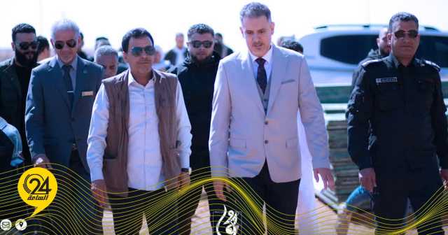 دومة يتفقد مشروع إنشاء خزانات المياه بالسدرة