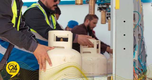 افتتاح نقطة التعبئة الفورية لأسطوانات الغاز المنزلي بمدينة بنغازي  