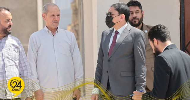 أرحومة يتفقد المقر الجديد لمكتب العمل والتأهيل بسرت