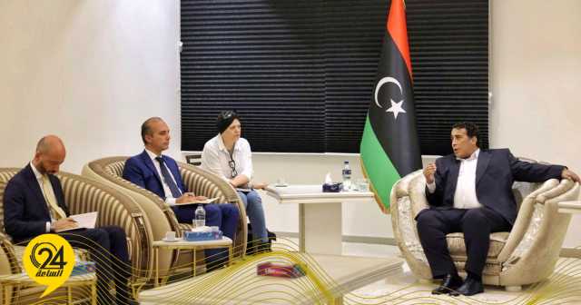 الرئاسي: المنفي ناقش مع سفير إيطاليا تطورات الأوضاع الأمنية في طرابلس