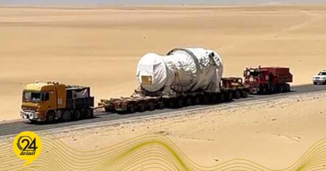 وسط تحديات الصحراء.. “داكو” تنجح في نقل توربين عملاق من بنغازي إلى السرير