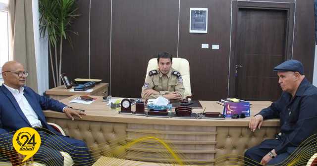 اجتماع بالجفرة بين مديرية الأمن والجامعة لبحث تطوير أساليب حديثة لمكافحة الجريمة