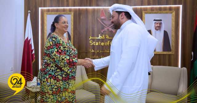 البعثة: تيته تتبادل مع وزير قطري وجهات النظر حول الأوضاع في ليبيا