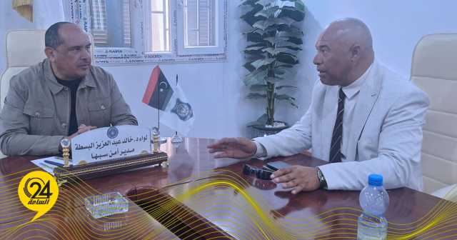 مدير أمن سبها يبحث مواجهة الهجرة غير الشرعية في البوانيس