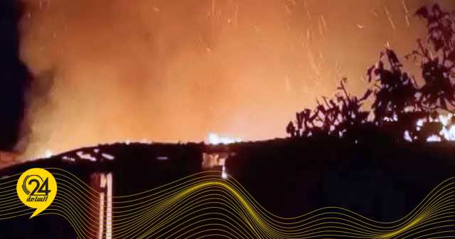إصابة مواطن في أول حريق مسجل هذا الموسم بالأصابعة واستمرار حالة التأهب الميداني