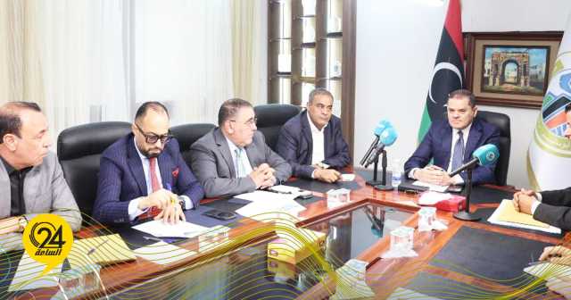 في ظل غياب محمود حمزة.. الدبيبة يعقد اجتماعًا في بلدية أبوسليم