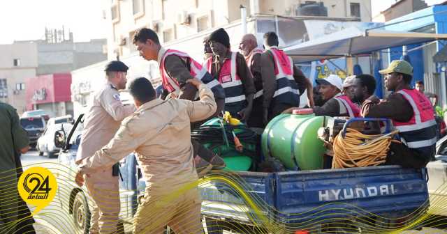 ضبط عدد من المهاجرين غير الشرعيين في بنغازي
