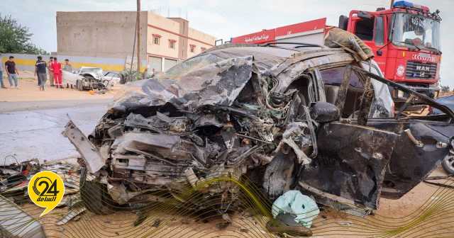 وفاة شخصين وإصابة آخرين في حادث سير مروع بطريق عين زارة