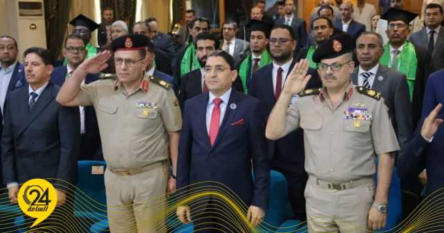 «أرحومة» يحضر حفل تخرج الموفدين من الحكومة الليبية بدورة تدريبية في مصر