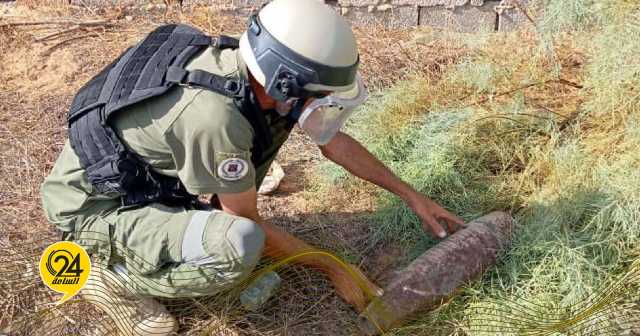 العثور على قذيفة مدفعية بمنطقة طريق المطار