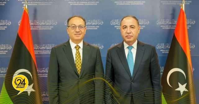 خارجية الدبيبة: الباعور استعرض العلاقات الثنائية مع السفير التونسي