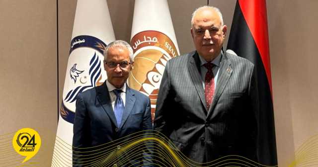 سفير فرنسا يناقش مع بوشناف الوضع الأمني في ليبيا