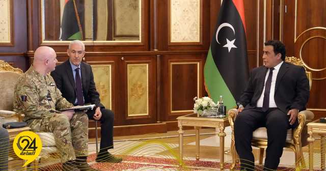 الرئاسي: المنفي بحث التعاون الأمني والعسكري بين ليبيا وبريطانيا