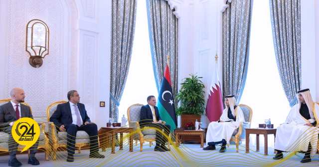 بحضور إبراهيم الدبيبة واللافي.. الدبيبة يراجع  في الدوحة مع “آل ثاني” المشاريع المشتركة مع قطر