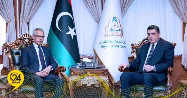 شكشك يبحث فتح تعاون بين ديوان المحاسبة الليبي ومحكمة الحسابات الفرنسية