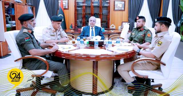 الرئاسي: اللافي بحث مع محمود حمزة والنمروش وبن رجب الإنجازات العسكرية