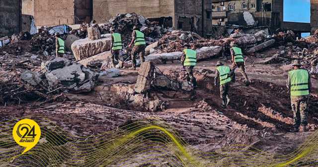 اللواء 444: مفارزنا رفقة قوات القيادة العامة وفرق الإغاثة تواصل جهودها في درنة