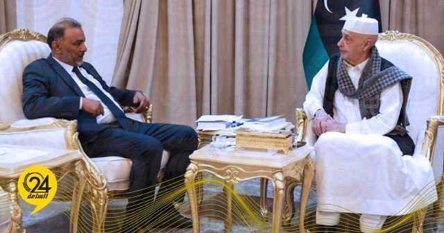 عقيلة صالح يتسلم من وزير الأشغال العامة التقرير المبدئي لحصر المباني المتضررة 