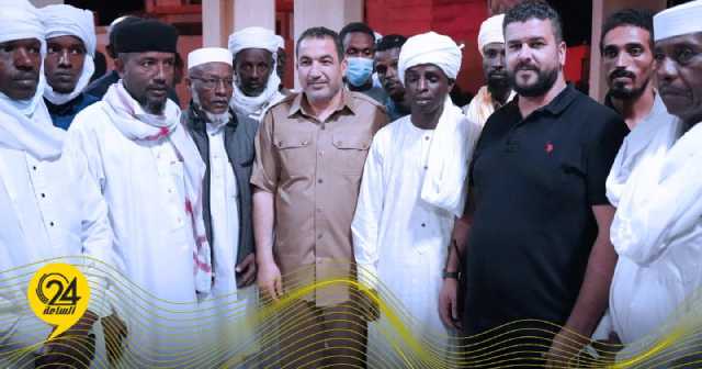 أبو زريبة يستقبل عددًا مِن أهالي التبُو لِتقدَّيم التعّازي وَالدعمْ لأهالي دِرْنَةَ